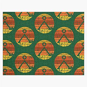 Retro StargateEarth Chevron Jigsaw Puzzle