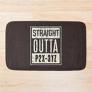 Straight Outta P2X-3YZ Stargate Earth Bath Mat