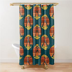 Retro StargateEarth Chevron Shower Curtain