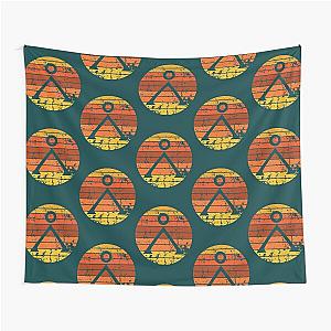 Retro StargateEarth Chevron Tapestry