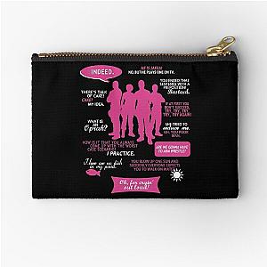 Stargate SG-1 - quotes (PinkWhite design) Zipper Pouch