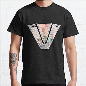 Dial the Gate: Stargate Chevron Word Art (solid background looks good on dark shirts) Classic T-Shirt