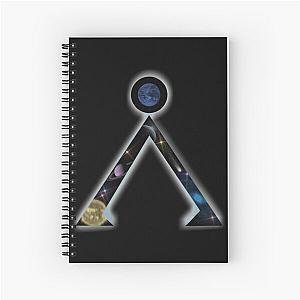 Stargate inspired space design Earth symbol Spiral Notebook