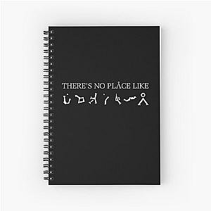 Stargate there’s no place like earth , white letters Spiral Notebook