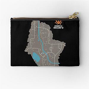 State of Decay 2 Map (Meagher Valley) Zipper Pouch