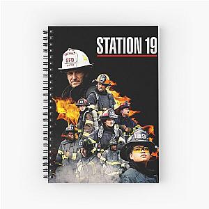 Heroes of Station 19 Spiral Notebook