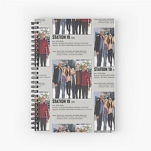 Station 19 Season 4 Cast Card  Spiral Notebook