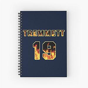 Tremmett Station 19 Jersey Flames Spiral Notebook