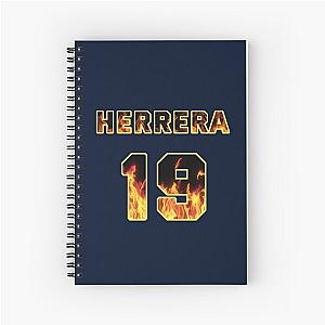 Andy Herrera Station 19 Jersey Flames Spiral Notebook