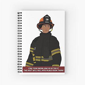 Maya Bishop Station 19 firefighter Spiral Notebook