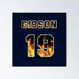 Jack Gibson Station 19 Jersey Flames Poster