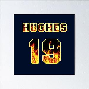 Vic Hughes Station 19 Jersey Flames Poster