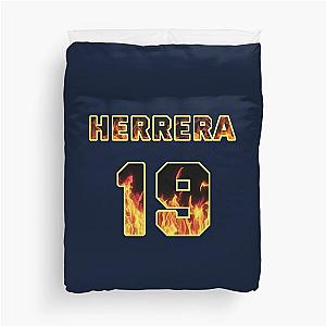 Andy Herrera Station 19 Jersey Flames Duvet Cover