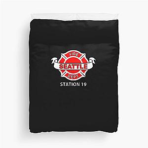 Station 19 Work Logo Classic Classic T-Shirt Duvet Cover