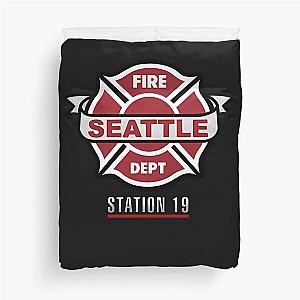 Station 19 Fire Badge Duvet Cover