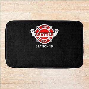 Station 19 Work Logo Classic Classic T-Shirt Bath Mat