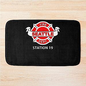 Station 19 Work Logo Classic  Bath Mat