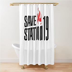 Save Station 19 (Small Logo 2) Shower Curtain