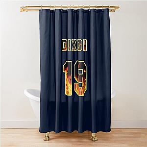 Emmett Dixon Station 19 Jersey Flames Shower Curtain