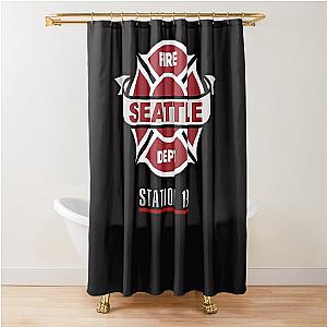 Station 19 Fire Badge Shower Curtain