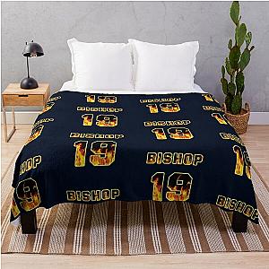 Maya Bishop Station 19 Jersey Flames Throw Blanket