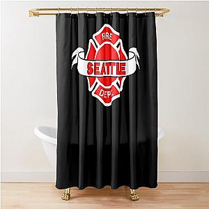 Logo FIREFIGHTER Station 19 Work Essential Shower Curtain