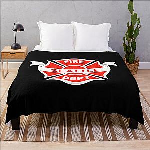 Seattle Fire Department Badge - Station 19 Throw Blanket