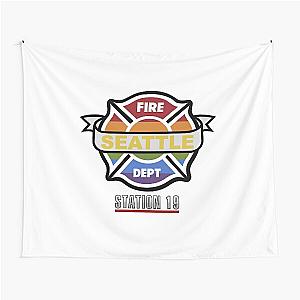 Station 19 Pride Badge Tapestry