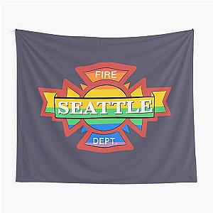 Station 19 Pride Logo Tapestry