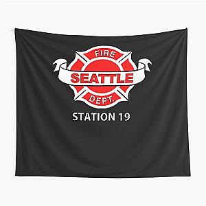 Station 19 Work Logo Classic  Tapestry