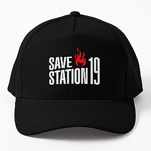 Save Station 19 (Large logo 2)  Baseball Cap