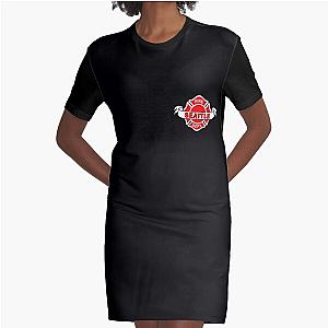 Logo FIREFIGHTER Station 19 Work Shirt  Graphic T-Shirt Dress