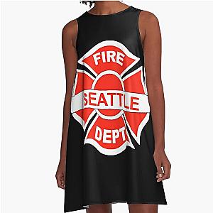 Seattle Fire Department Badge - Station 19 A-Line Dress