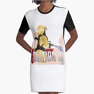 Station 19 Firefighters Graphic T-Shirt Dress