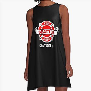 Station 19 Work Logo Classic  A-Line Dress