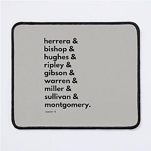 Season 2 Squad Goals - Station 19 (Black Text) Mouse Pad