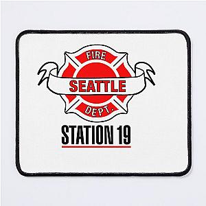 STATION 19 logo Mouse Pad