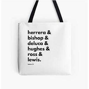 Ladies of Station 19 Squad Goals (Black Text) All Over Print Tote Bag