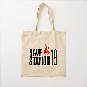 Save Station 19 (Small logo 2) Cotton Tote Bag