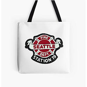 Station 19 Patch All Over Print Tote Bag