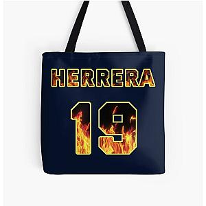 Andy Herrera Station 19 Jersey Flames All Over Print Tote Bag