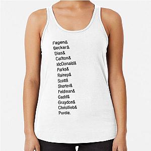 Steely Dan Aja Helvetica Design Racerback Tank Top