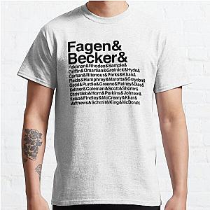 Steely Dan Aja Lineup Names Helvetica Classic T-Shirt