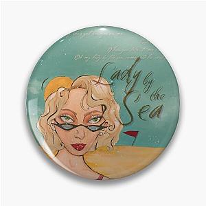 Lady by the Sea - Stephen Sanchez typographic Pin