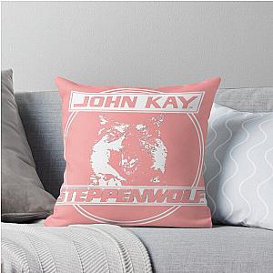 Steppenwolf Band John Kay Logo Throw Pillow