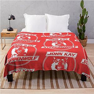Steppenwolf Band John Kay Logo Throw Blanket