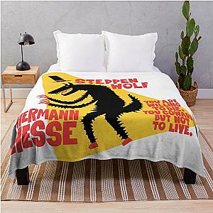 Hermann Hesse Steppenwolf Illustration Throw Blanket