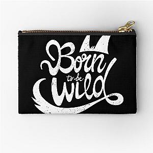 Born to be Wild tee, rock tee, Steppenwolf, Easy Rider Zipper Pouch