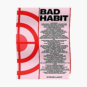 Steve Lacy Posters - BAD HABIT Steve Lacy Poster Poster RB2510 [ID8241]