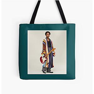 Steve Lacy  Guitarist  retro drawing     All Over Print Tote Bag